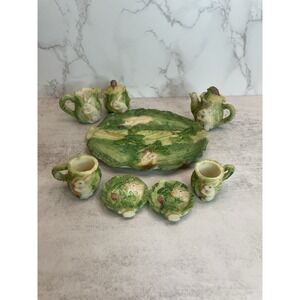 1994 Vintage Tea Set by Popular Imports called Lettuce Bunnies